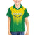 Personalized Brazil 2024 Family Matching Off The Shoulder Long Sleeve Dress and Hawaiian Shirt Selecao Brasileira