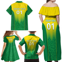 Personalized Brazil 2024 Family Matching Off Shoulder Maxi Dress and Hawaiian Shirt Selecao Brasileira - Wonder Print Shop