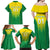 Personalized Brazil 2024 Family Matching Off Shoulder Maxi Dress and Hawaiian Shirt Selecao Brasileira