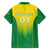Personalized Brazil 2024 Family Matching Off Shoulder Maxi Dress and Hawaiian Shirt Selecao Brasileira