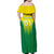 Personalized Brazil 2024 Family Matching Off Shoulder Maxi Dress and Hawaiian Shirt Selecao Brasileira