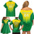 Personalized Brazil 2024 Family Matching Off Shoulder Short Dress and Hawaiian Shirt Selecao Brasileira - Wonder Print Shop