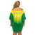 Personalized Brazil 2024 Family Matching Off Shoulder Short Dress and Hawaiian Shirt Selecao Brasileira - Wonder Print Shop