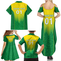 Personalized Brazil 2024 Family Matching Summer Maxi Dress and Hawaiian Shirt Selecao Brasileira - Wonder Print Shop