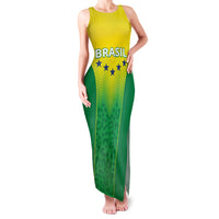Personalized Brazil 2024 Family Matching Tank Maxi Dress and Hawaiian Shirt Selecao Brasileira - Wonder Print Shop