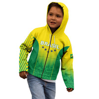 Personalized Brazil 2024 Kid Hoodie Selecao Brasileira - Wonder Print Shop