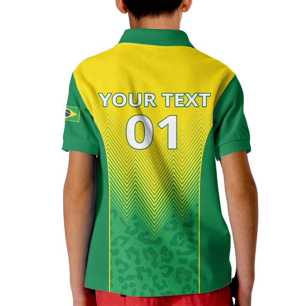 Personalized Brazil 2024 Kid Polo Shirt Selecao Brasileira - Wonder Print Shop