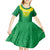 Personalized Brazil 2024 Kid Short Sleeve Dress Selecao Brasileira - Wonder Print Shop