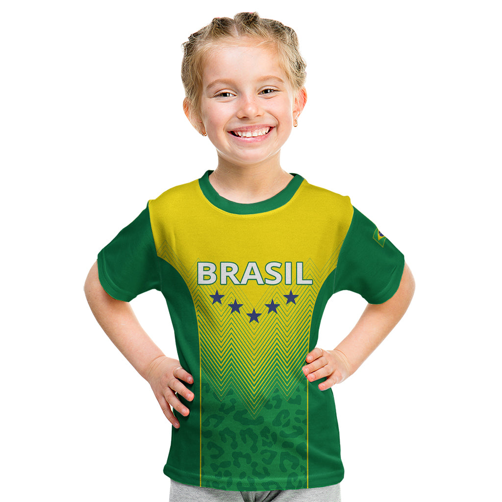 Personalized Brazil 2024 Kid T Shirt Selecao Brasileira