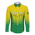 Personalized Brazil 2024 Long Sleeve Button Shirt Selecao Brasileira - Wonder Print Shop