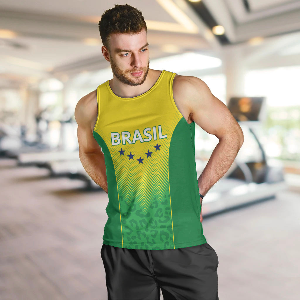 Personalized Brazil 2024 Men Tank Top Selecao Brasileira - Wonder Print Shop
