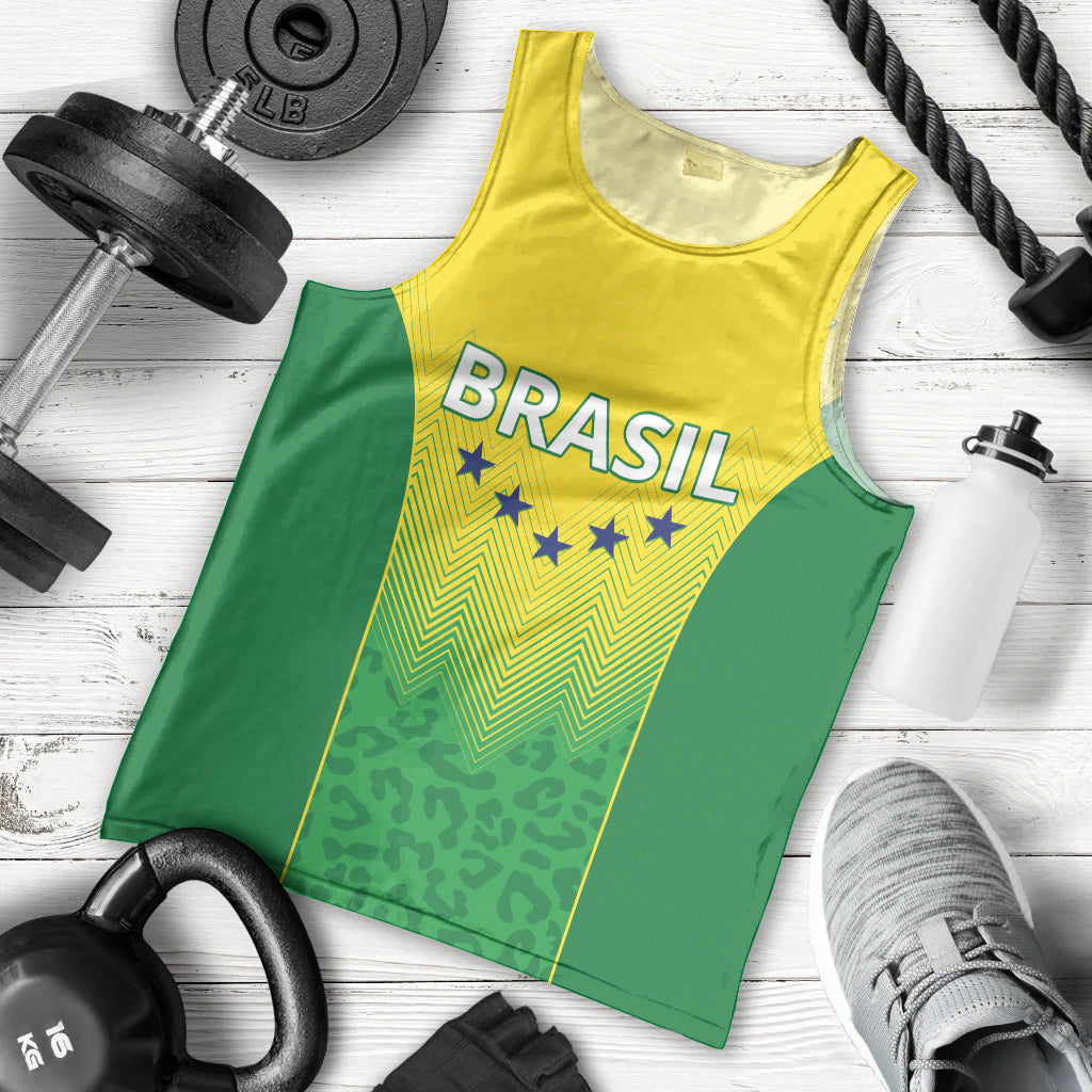 Personalized Brazil 2024 Men Tank Top Selecao Brasileira - Wonder Print Shop