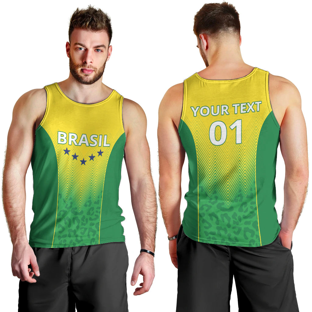 Personalized Brazil 2024 Men Tank Top Selecao Brasileira - Wonder Print Shop