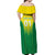 Personalized Brazil 2024 Off Shoulder Maxi Dress Selecao Brasileira - Wonder Print Shop