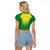Personalized Brazil 2024 Raglan Cropped T Shirt Selecao Brasileira - Wonder Print Shop