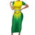 Personalized Brazil 2024 Short Sleeve Bodycon Dress Selecao Brasileira - Wonder Print Shop