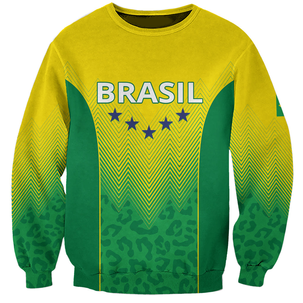 Personalized Brazil 2024 Sweatshirt Selecao Brasileira - Wonder Print Shop