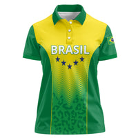 Personalized Brazil 2024 Women Polo Shirt Selecao Brasileira - Wonder Print Shop
