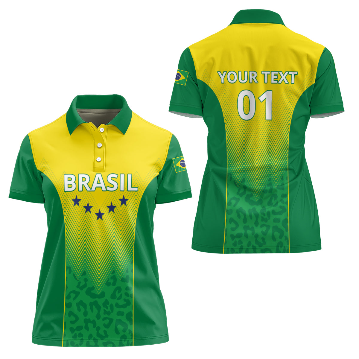 Personalized Brazil 2024 Women Polo Shirt Selecao Brasileira - Wonder Print Shop