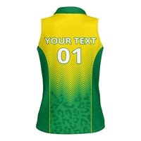 Personalized Brazil 2024 Women Sleeveless Polo Shirt Selecao Brasileira - Wonder Print Shop
