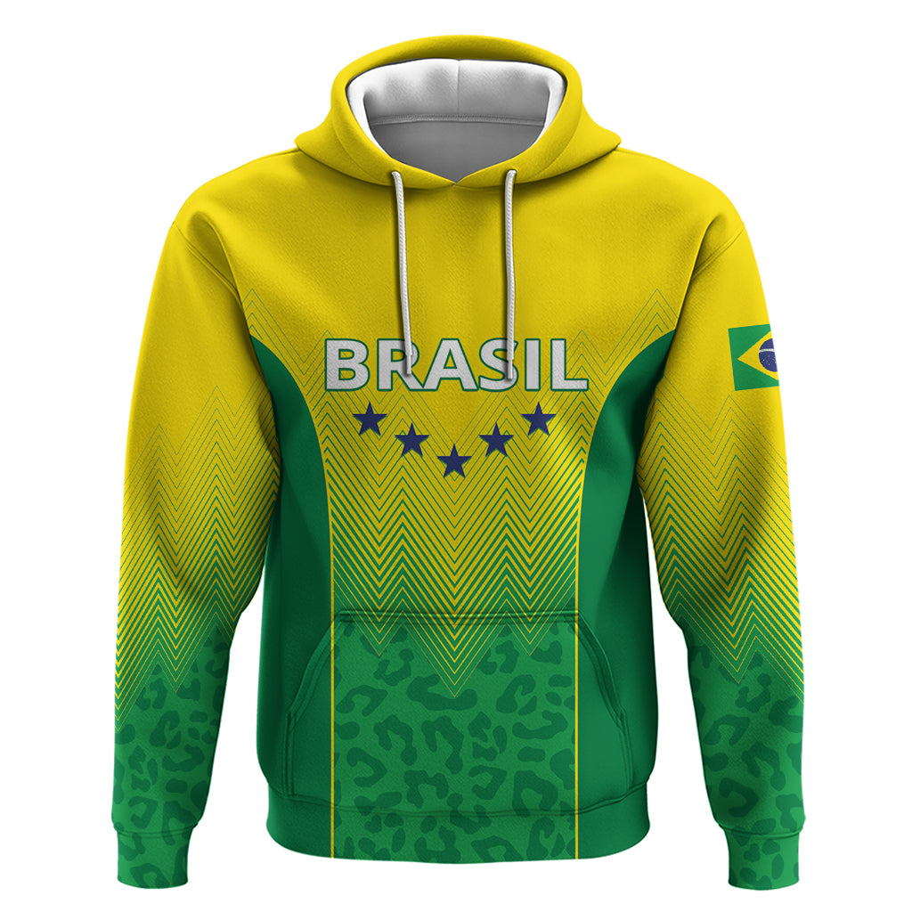 Personalized Brazil 2024 Zip Hoodie Selecao Brasileira - Wonder Print Shop