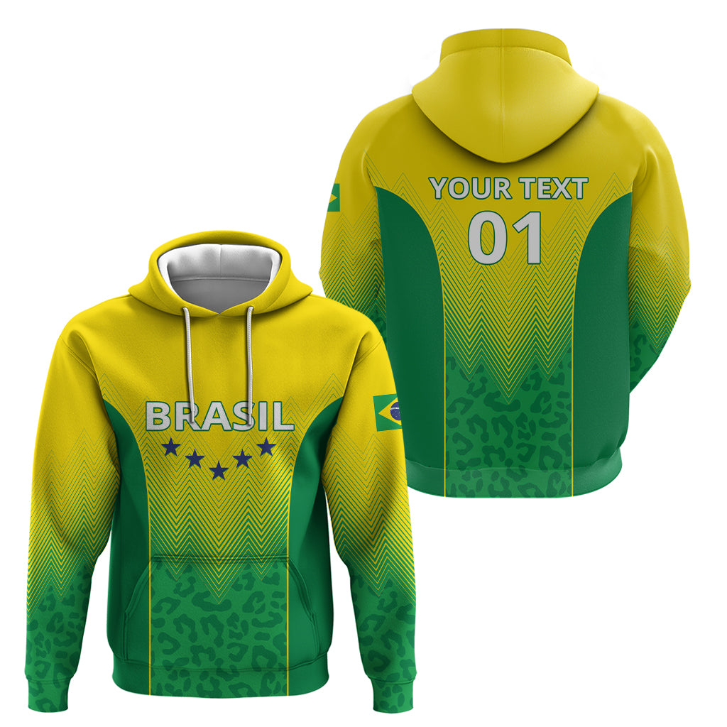 Personalized Brazil 2024 Zip Hoodie Selecao Brasileira - Wonder Print Shop