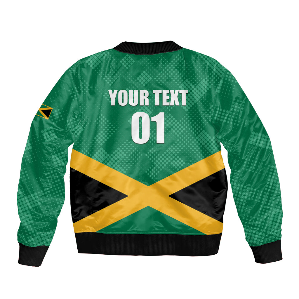 Personalized Jamaica 2024 Bomber Jacket Jumieka Reggae Boyz - Wonder Print Shop