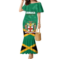 Personalized Jamaica 2024 Family Matching Mermaid Dress and Hawaiian Shirt Jumieka Reggae Boyz - Wonder Print Shop