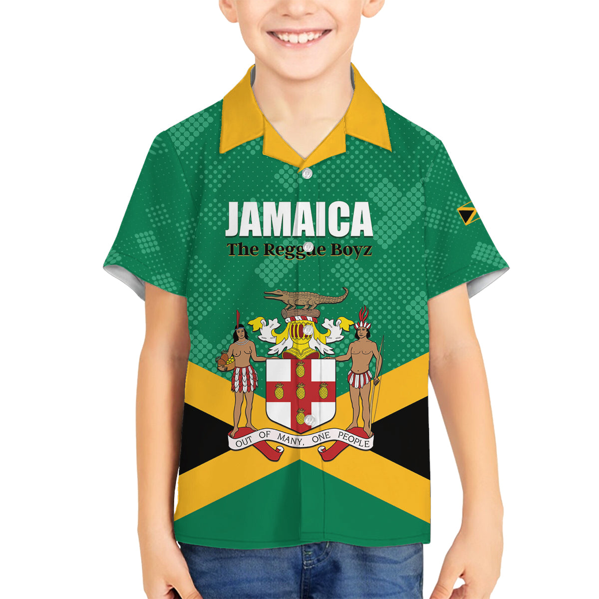 Personalized Jamaica 2024 Family Matching Summer Maxi Dress and Hawaiian Shirt Jumieka Reggae Boyz - Wonder Print Shop