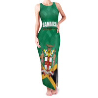 Personalized Jamaica 2024 Family Matching Tank Maxi Dress and Hawaiian Shirt Jumieka Reggae Boyz - Wonder Print Shop