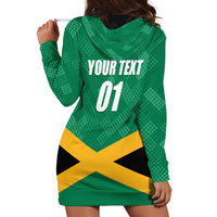 Personalized Jamaica 2024 Hoodie Dress Jumieka Reggae Boyz - Wonder Print Shop