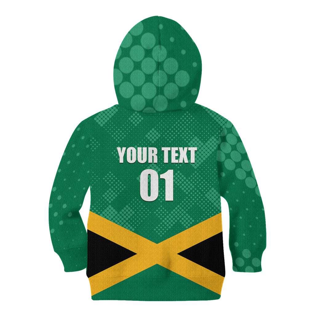 Personalized Jamaica 2024 Kid Hoodie Jumieka Reggae Boyz - Wonder Print Shop