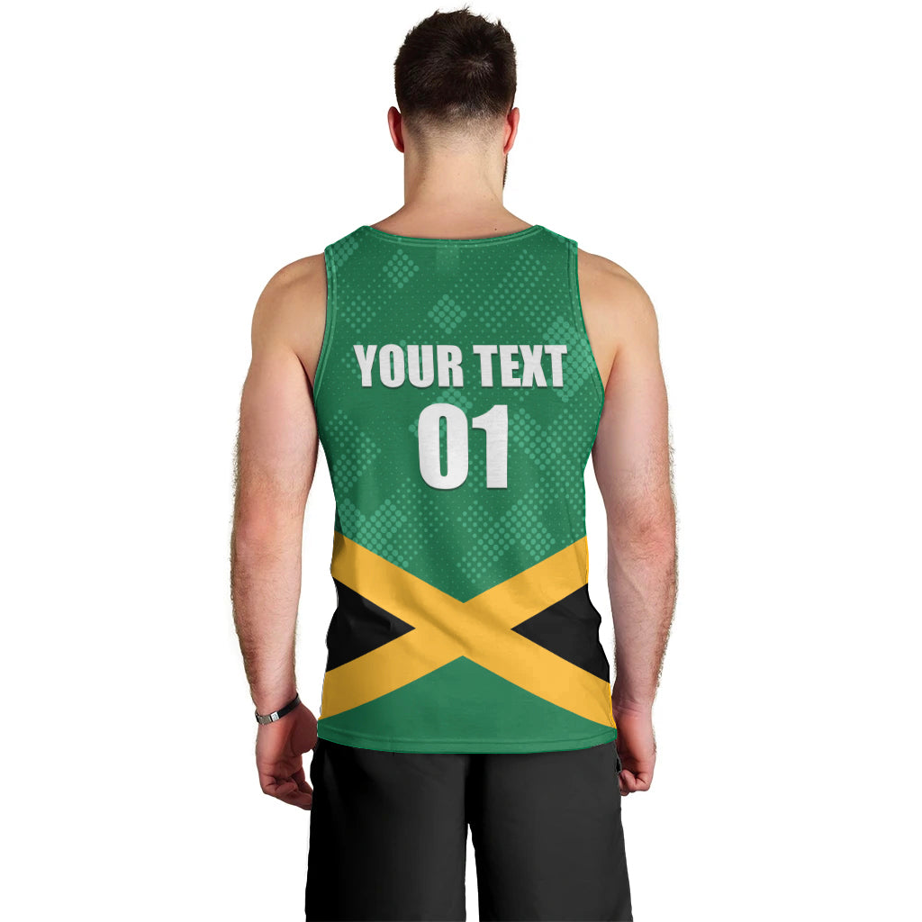 Personalized Jamaica 2024 Men Tank Top Jumieka Reggae Boyz - Wonder Print Shop
