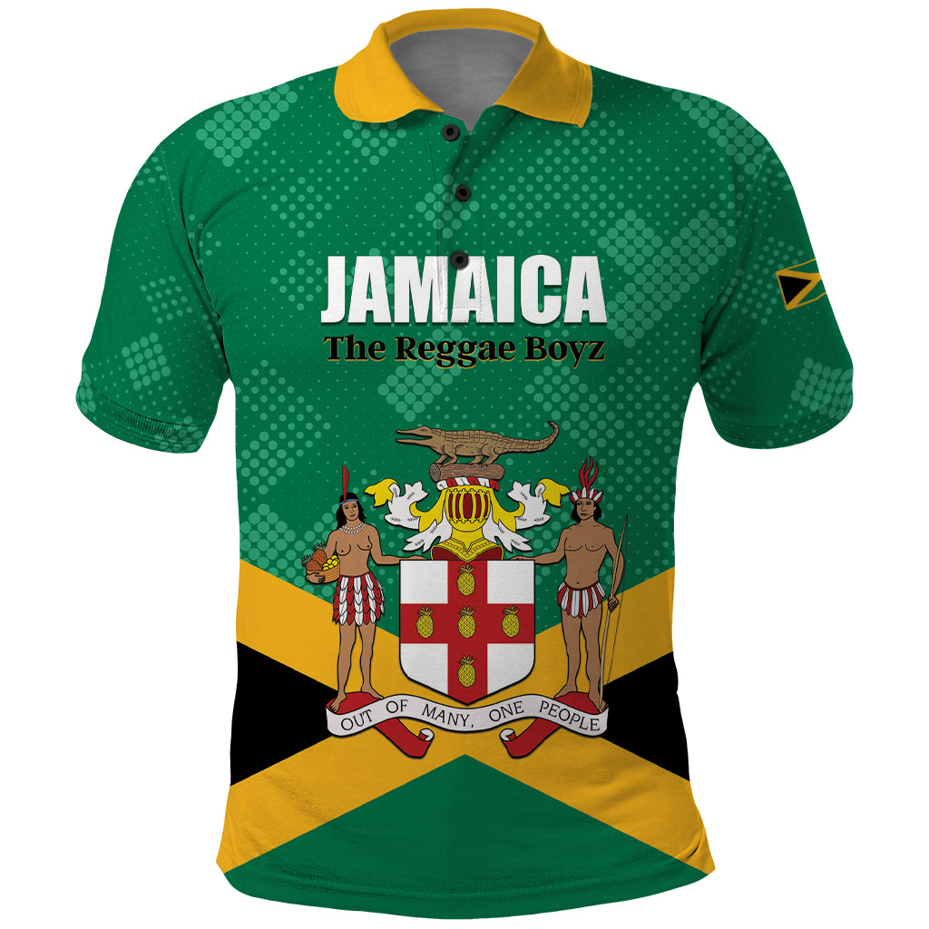 Personalized Jamaica 2024 Polo Shirt Jumieka Reggae Boyz - Wonder Print Shop