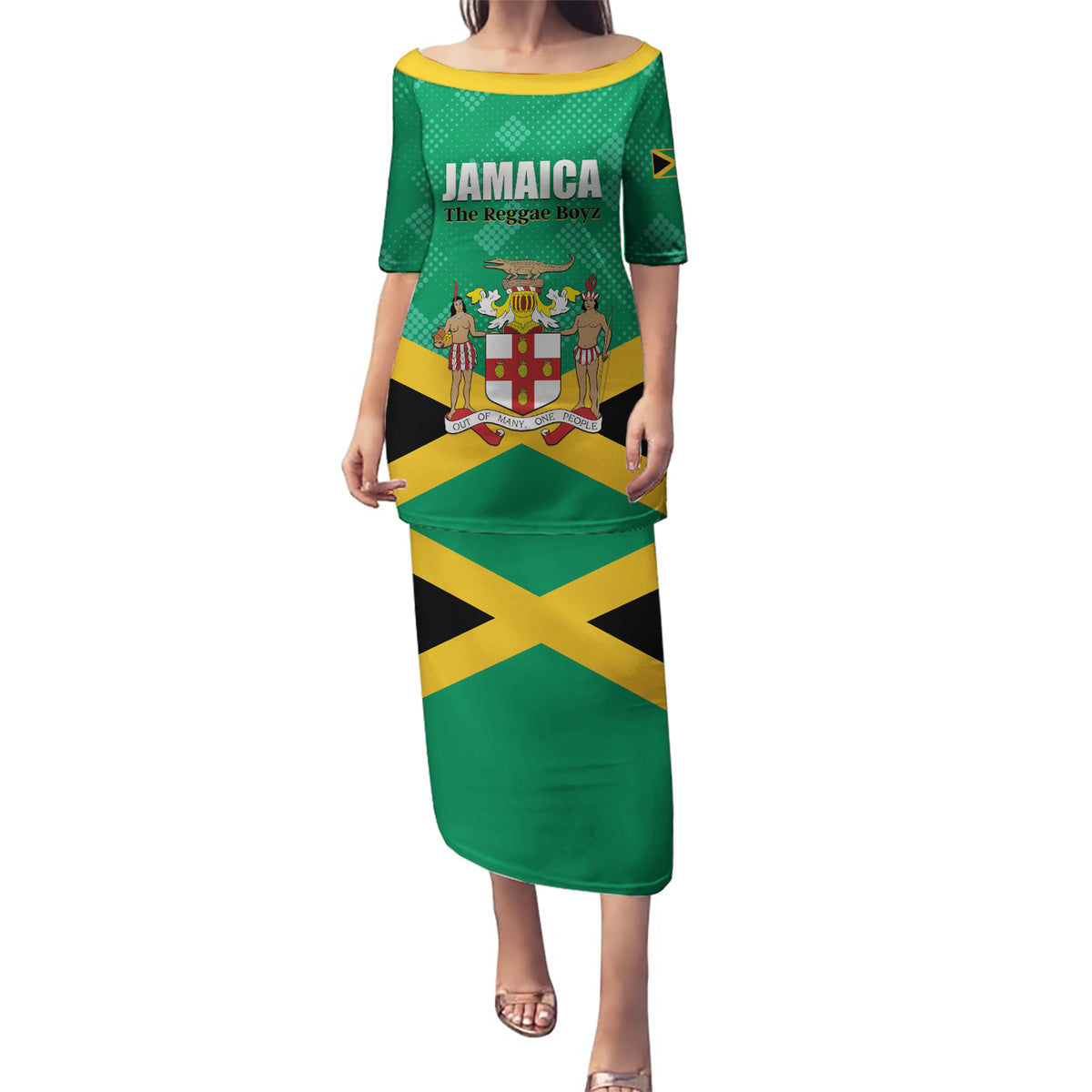 Personalized Jamaica 2024 Puletasi Jumieka Reggae Boyz - Wonder Print Shop