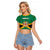 Personalized Jamaica 2024 Raglan Cropped T Shirt Jumieka Reggae Boyz - Wonder Print Shop