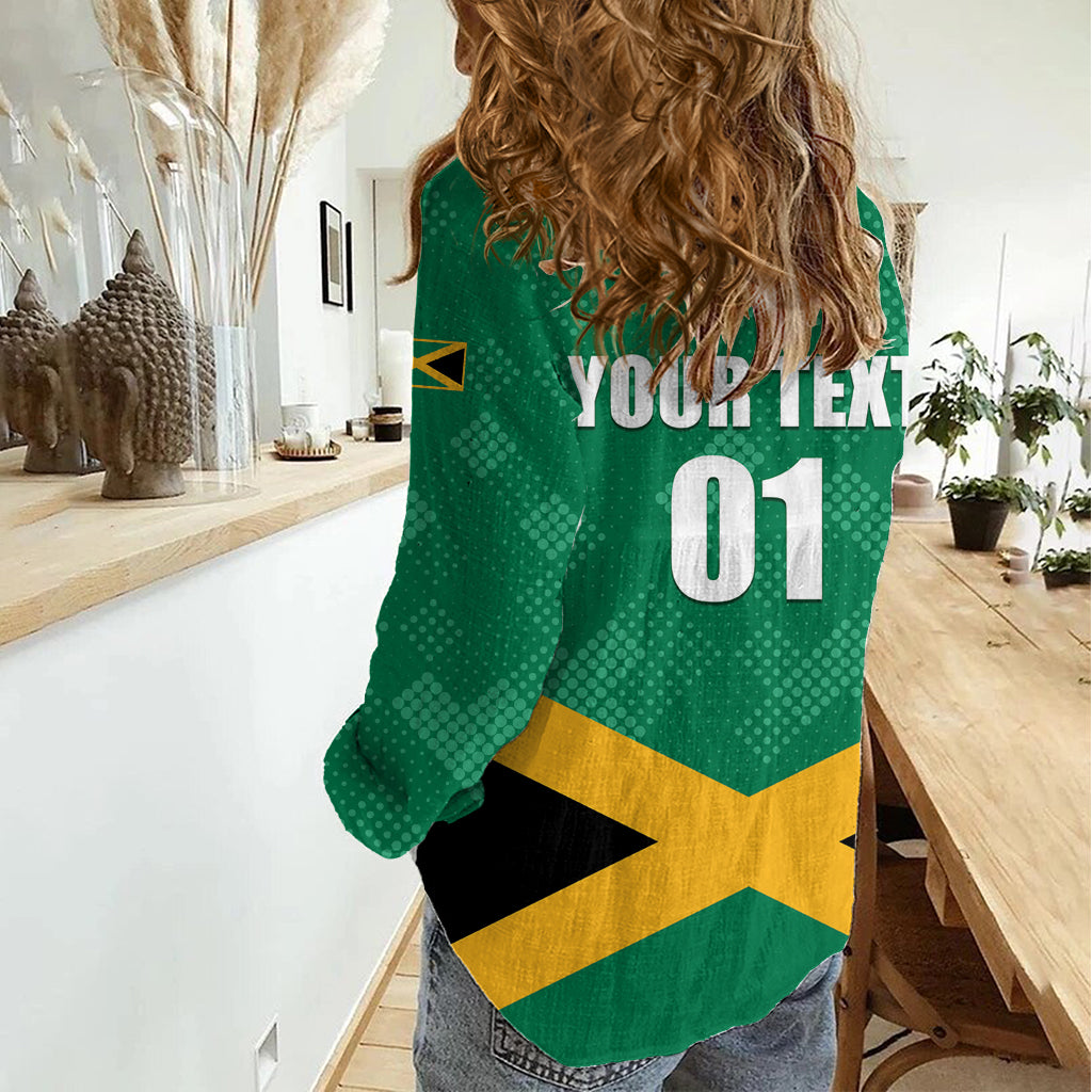 Personalized Jamaica 2024 Women Casual Shirt Jumieka Reggae Boyz - Wonder Print Shop
