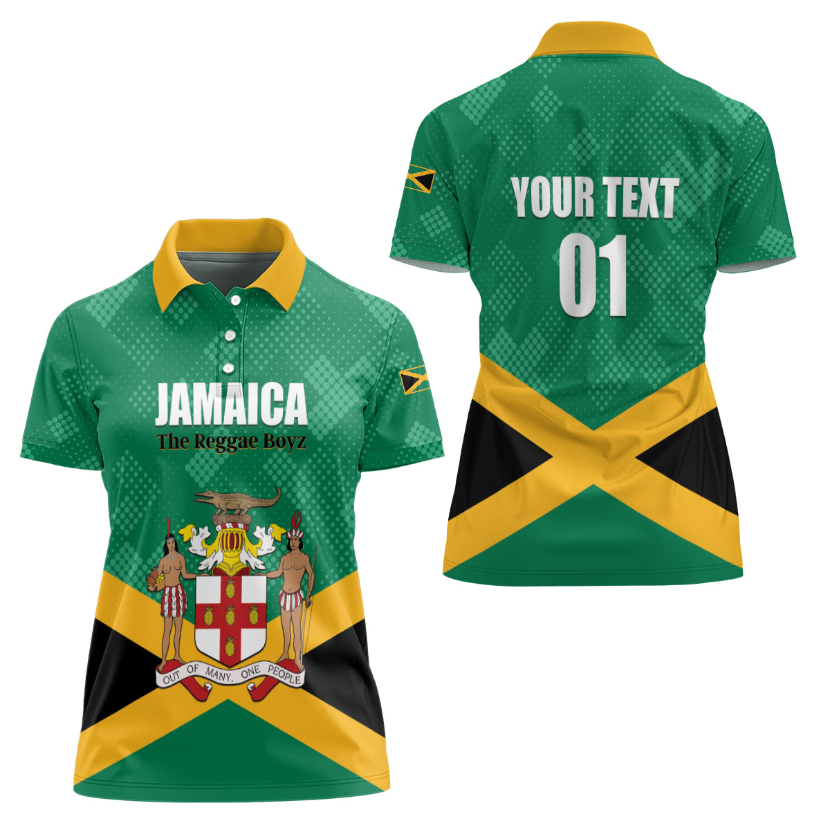 Personalized Jamaica 2024 Women Polo Shirt Jumieka Reggae Boyz - Wonder Print Shop