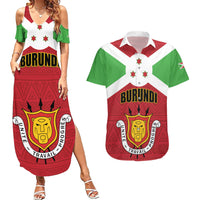 Personalized Burundi Couples Matching Summer Maxi Dress and Hawaiian Shirt Coat Of Arms African Pattern - Wonder Print Shop