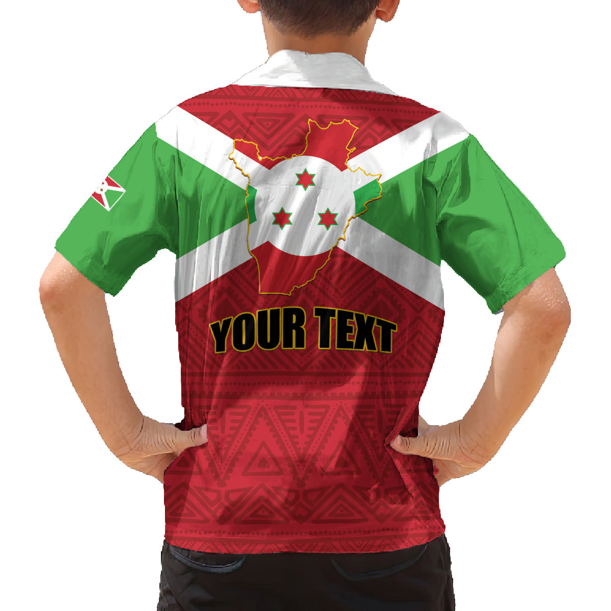 Personalized Burundi Family Matching Long Sleeve Bodycon Dress and Hawaiian Shirt Coat Of Arms African Pattern - Wonder Print Shop