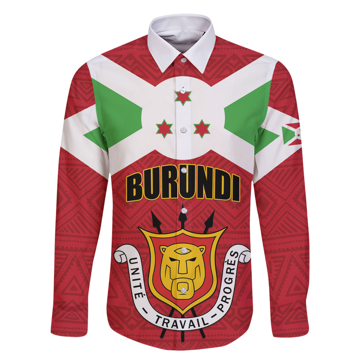 Personalized Burundi Family Matching Summer Maxi Dress and Hawaiian Shirt Coat Of Arms African Pattern - Wonder Print Shop