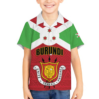 Personalized Burundi Family Matching Tank Maxi Dress and Hawaiian Shirt Coat Of Arms African Pattern - Wonder Print Shop