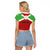 Personalized Burundi Raglan Cropped T Shirt Coat Of Arms African Pattern - Wonder Print Shop