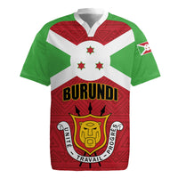 Personalized Burundi Rugby Jersey Coat Of Arms African Pattern - Wonder Print Shop