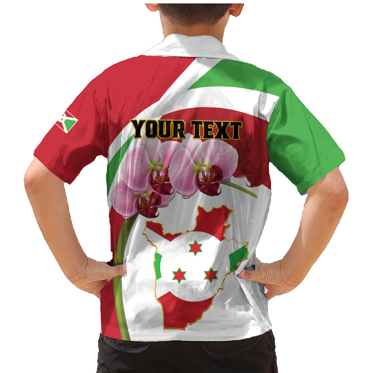 Personalized Burundi Independence Day Family Matching Mermaid Dress and Hawaiian Shirt Coat Of Arms Bujumbura Flower - Wonder Print Shop