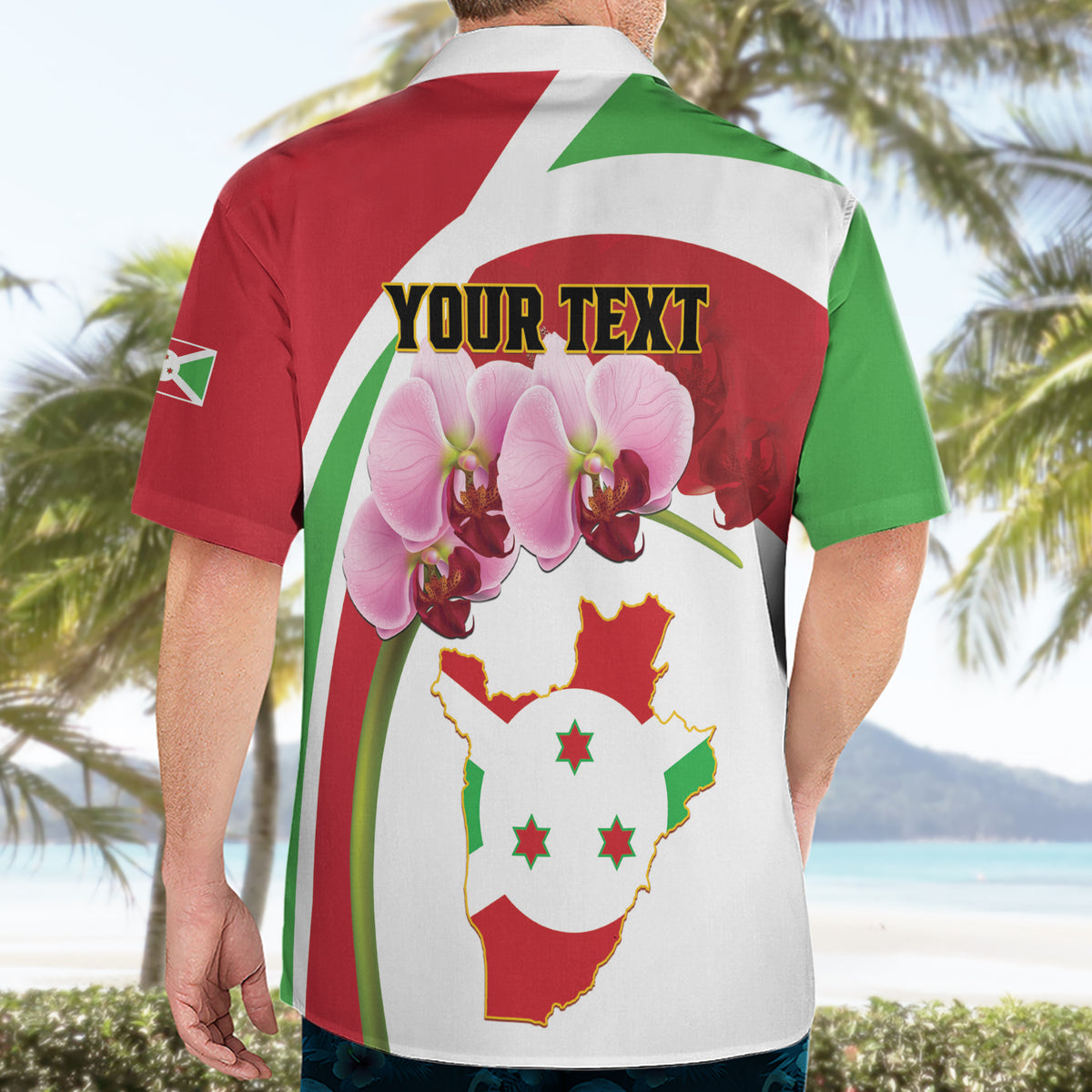 Personalized Burundi Independence Day Hawaiian Shirt Coat Of Arms Bujumbura Flower - Wonder Print Shop