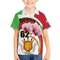 Personalized Burundi Independence Day Hawaiian Shirt Coat Of Arms Bujumbura Flower - Wonder Print Shop