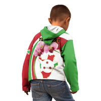 Personalized Burundi Independence Day Kid Hoodie Coat Of Arms Bujumbura Flower - Wonder Print Shop