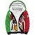 Personalized Burundi Independence Day Sherpa Hoodie Coat Of Arms Bujumbura Flower - Wonder Print Shop