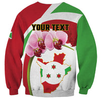 Personalized Burundi Independence Day Sweatshirt Coat Of Arms Bujumbura Flower - Wonder Print Shop